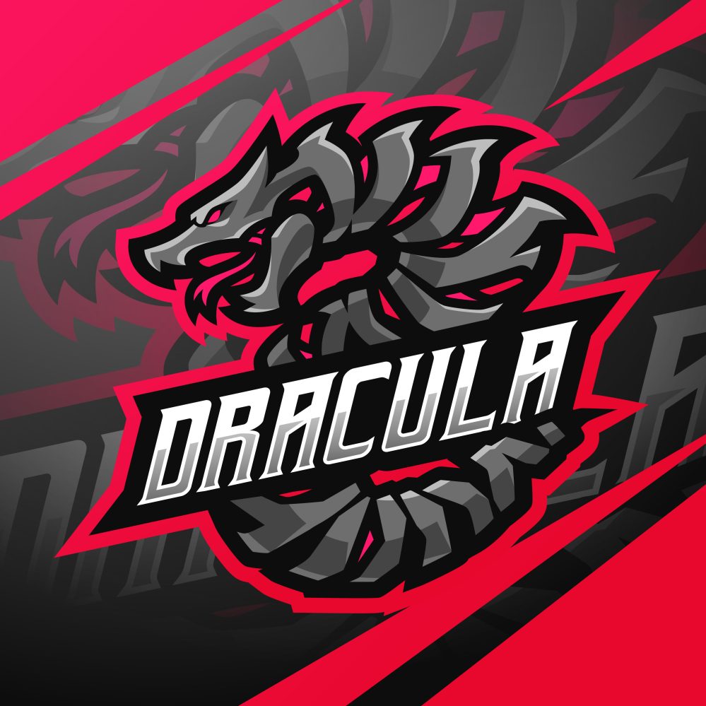 NASIR HUSSAIN dracula gaming logo template 1 999x999